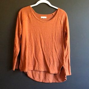 madewell orange shirt